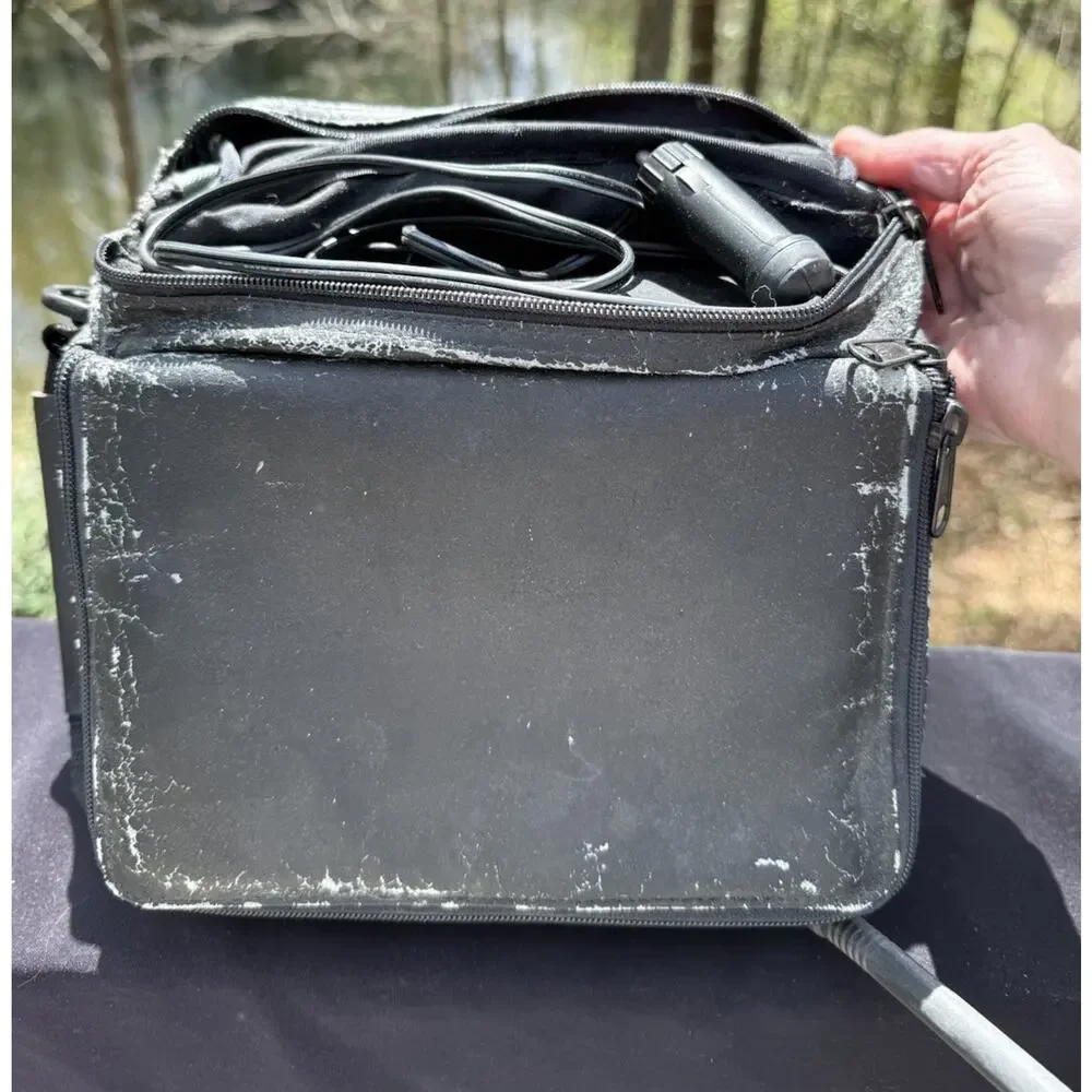 Vintage Uniden Mobile Brick Car Phone Cell With Carrying Case Charger Antenna